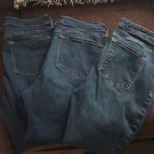 Old Navy Rockstar Jeans 12 petite 3 pairs